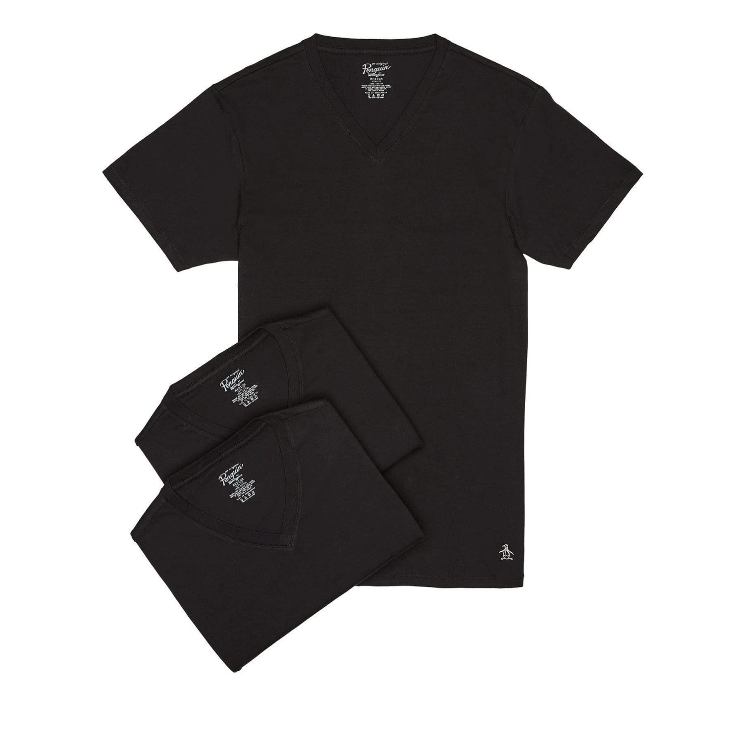Original Penguin 3 Pack Solid V-Neck 4 Original Penguin 3 Pack Solid V-Neck - Image 4