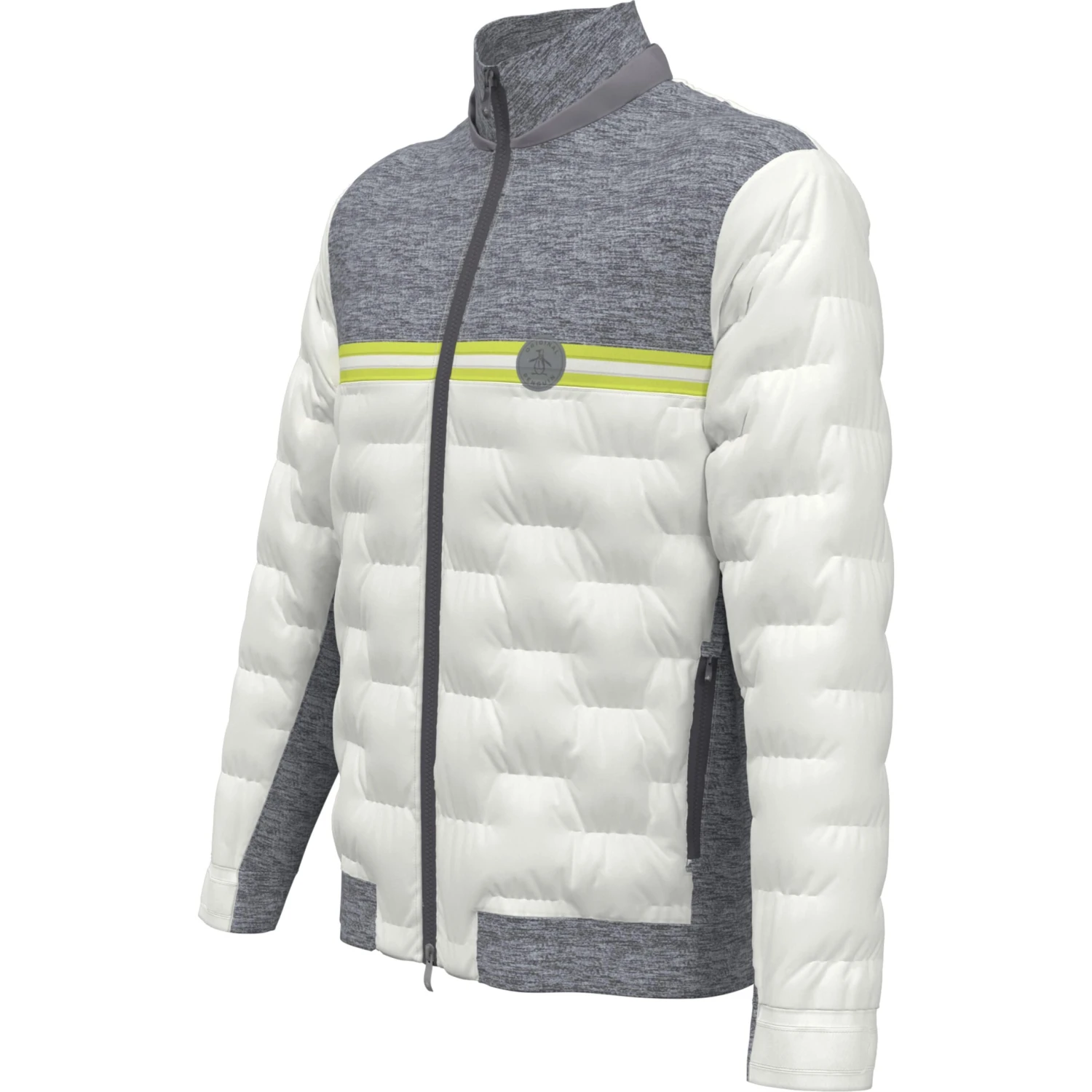 Original Penguin 80's Mixed Media Blocked Golf Jacket 3 Original Penguin 80's Mixed Media Blocked Golf Jacket - Image 3