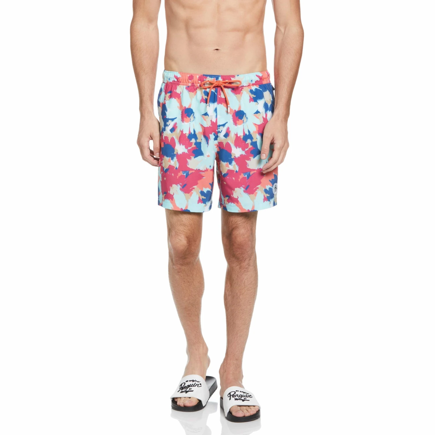Original Penguin Abstract Floral Swim Shorts 1 Original Penguin Abstract Floral Swim Shorts