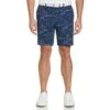 Original Penguin Beach Club Print Seersucker 8" Golf Shorts