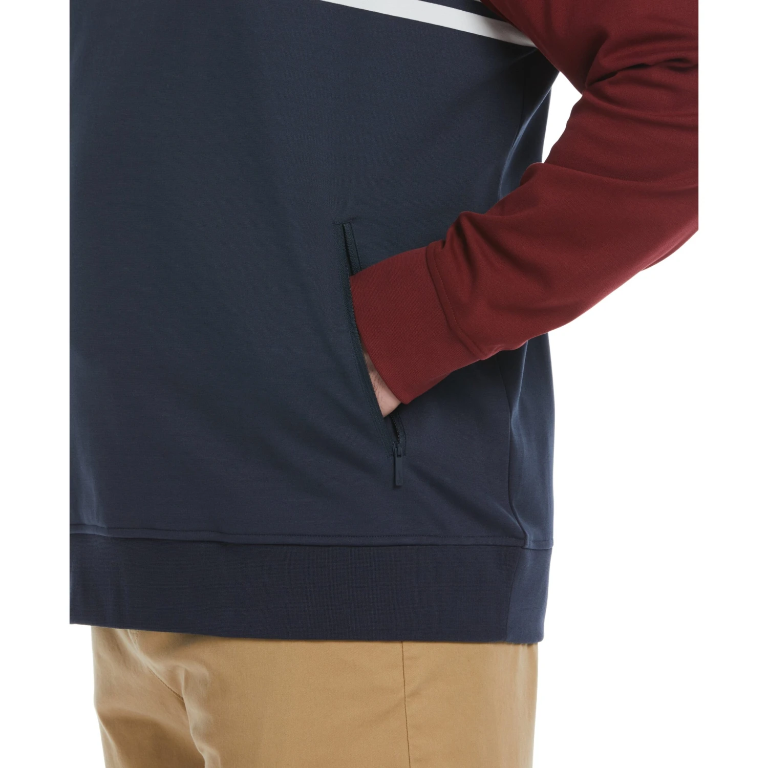 Original Penguin Big & Tall 1/4 Zip Color Block Jacket 3 Original Penguin Big & Tall 1/4 Zip Color Block Jacket - Image 3