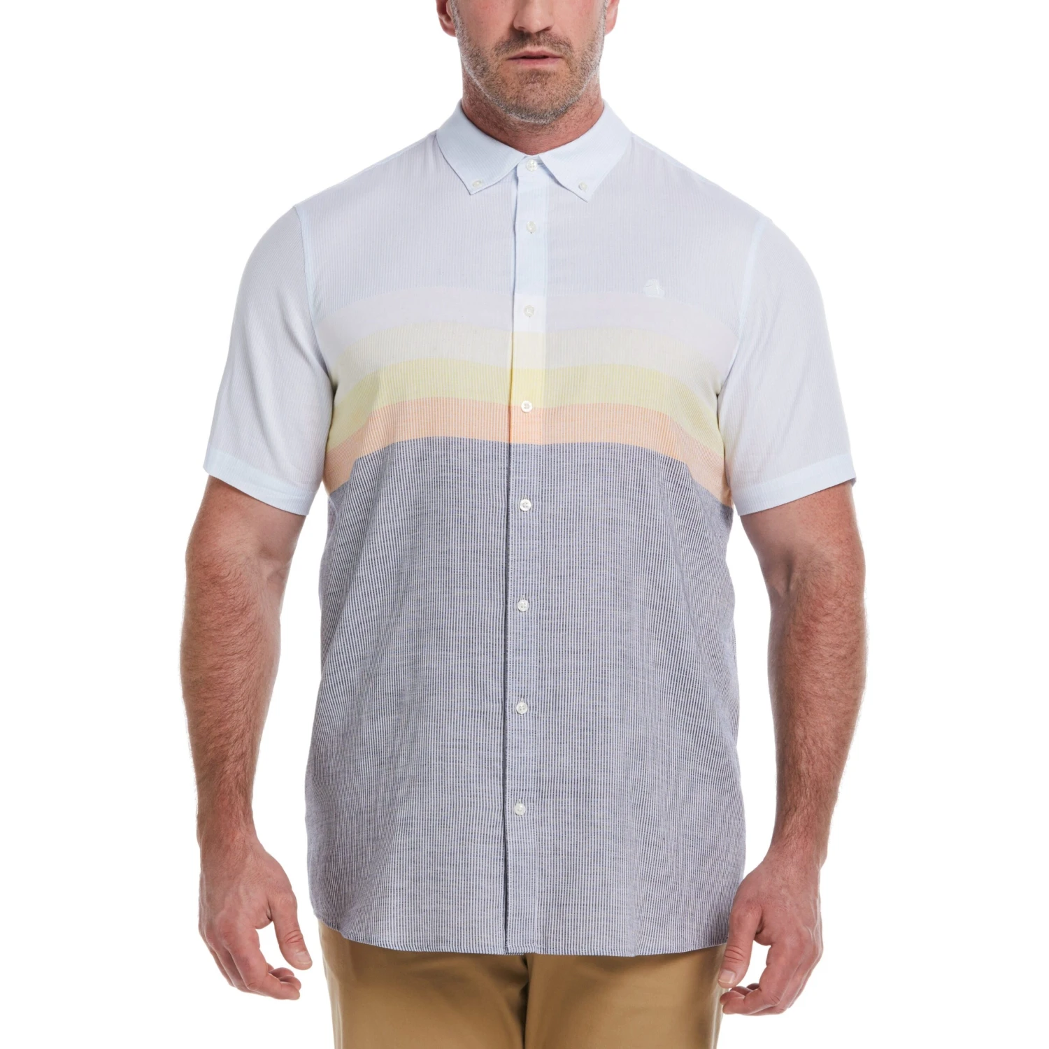 Original Penguin Big & Tall Engineered Stripe Shirt 1 Original Penguin Big & Tall Engineered Stripe Shirt