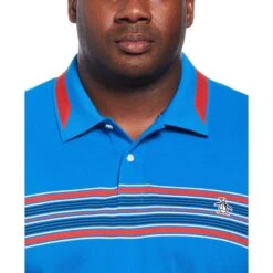 Original Penguin Big And Tall Micro Pique Chest Stripe Polo -Sportswear-Original Penguin Big and Tall Micro Pique Chest Stripe Polo Original Penguin 3