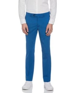 Original Penguin Blue Textured Wool Blend Two Piece Suit -Sportswear-Original Penguin Blue Textured Wool Blend Two Piece Suit Original Penguin 5