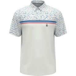 Original Penguin Broken Tees Novelty Block Golf Polo 7 Original Penguin Broken Tees Novelty Block Golf Polo -Sportswear-Original Penguin Broken Tees Novelty Block Golf Polo Bright White Original Penguin 3