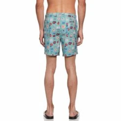 Original Penguin Collegiate Print Swim Shorts -Sportswear-Original Penguin Collegiate Print Swim Shorts Original Penguin 3