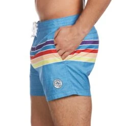 Original Penguin Engineered Stripe Box Swim Short -Sportswear-Original Penguin Engineered Stripe Box Swim Short Original Penguin 3