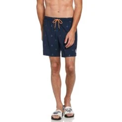 Original Penguin Mini Collegiate Print Swim Short