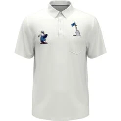 Sportswear-Original Penguin -Sportswear-Original Penguin Mixed Media Polar Pete Golf Polo Bright White Original Penguin 2