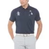 Original Penguin Mixed Media Polar Pete Print Golf Polo Shirt