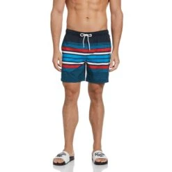Original Penguin Multi Stripe Swim Short