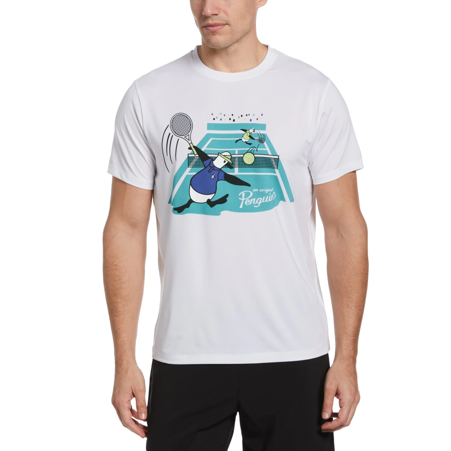 Original Penguin Original Performance Graphic Tennis Tee 1 Original Penguin Original Performance Graphic Tennis Tee