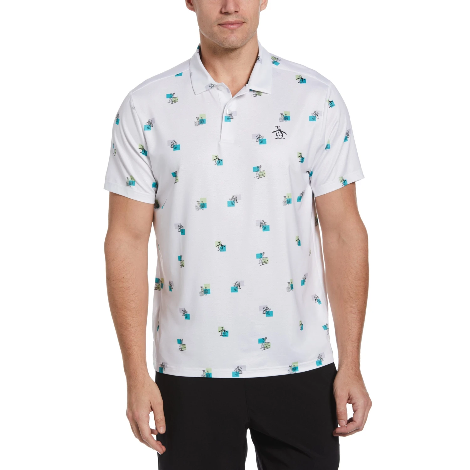 Original Penguin Performance Heritage Print Tennis Polo 1 Original Penguin Performance Heritage Print Tennis Polo