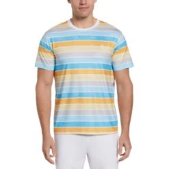 Original Penguin Performance Resort Stripe Tennis Tee