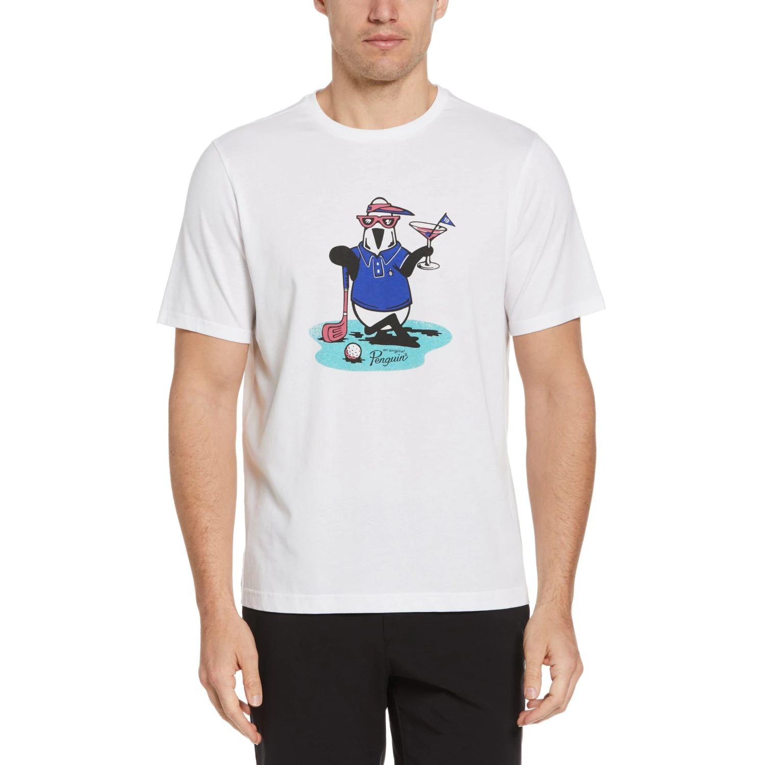 Original Penguin Pete's In Da Party Print Golf Tee 1 Original Penguin Pete's In Da Party Print Golf Tee