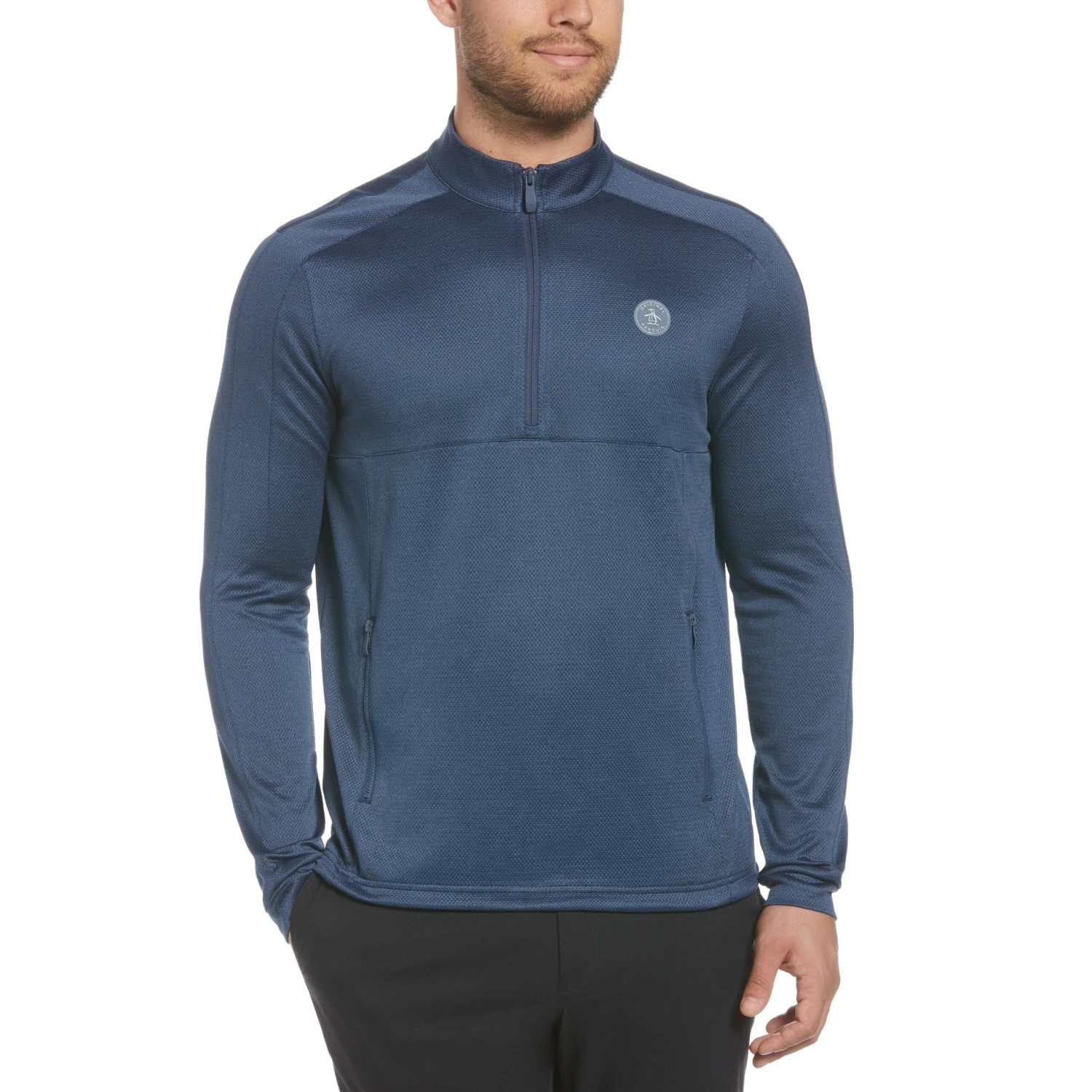 Original Penguin Quarter Zip Mock Neck Golf Pullover 1 Original Penguin Quarter Zip Mock Neck Golf Pullover