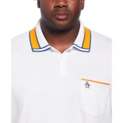 Original Penguin Striped Collar And Cuff Interlock Polo 5 Original Penguin Striped Collar And Cuff Interlock Polo -Sportswear-Original Penguin Striped Collar and Cuff Interlock Polo Original Penguin 3