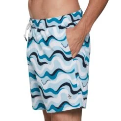 Original Penguin Wave Print Swim Short -Sportswear-Original Penguin Wave Print Swim Short Original Penguin 3