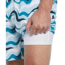 Original Penguin Wave Print Swim Short -Sportswear-Original Penguin Wave Print Swim Short Original Penguin 4 afc01b36 01b1 4206 ae9b e6557d58229e