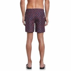 Original Penguin Wavy Net Print Swim Short -Sportswear-Original Penguin Wavy Net Print Swim Short Original Penguin 3