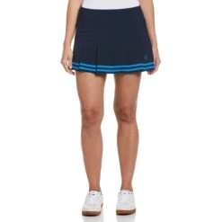 Original Penguin Women's 13" Contrast Pleated Tennis Skort