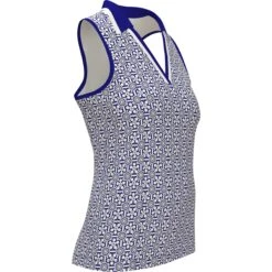 Original Penguin Women's Abstract Printed V-Neck Golf Top 5 Original Penguin Women's Abstract Printed V-Neck Golf Top -Sportswear-Original Penguin Womens Abstract Printed V Neck Golf Top Original Penguin 3