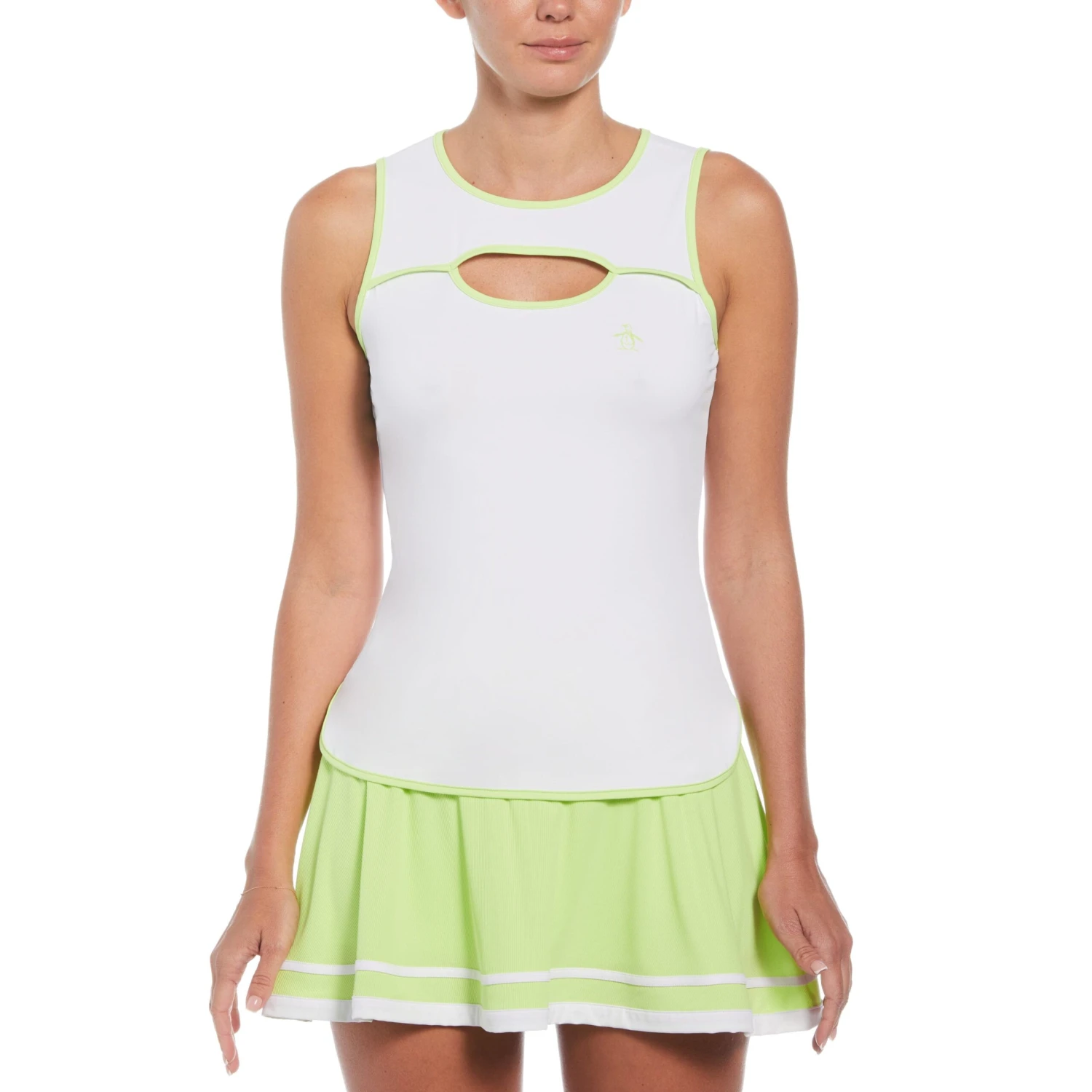 Original Penguin Women's Color Block Cut-out Tennis Tank 1 Original Penguin Women's Color Block Cut-out Tennis Tank