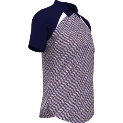 Original Penguin Women's Color Block Optical Print Golf Polo -Sportswear-Original Penguin Womens Color Block Optical Print Golf Polo Original Penguin 4