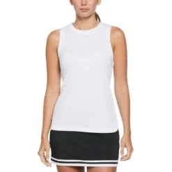 Original Penguin Women's Essential Ribbed Tennis Tank