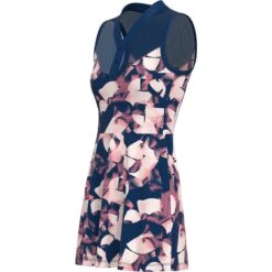 Original Penguin Women's Floral Print Tennis Dress With Mesh Yoke -Sportswear-Original Penguin Womens Floral Print Tennis Dress with Mesh Yoke Original Penguin 3