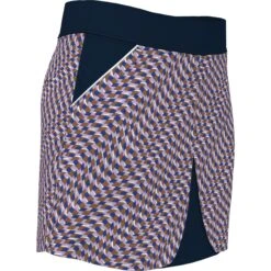 Original Penguin Women's Optical Print Color Block Golf Skort -Sportswear-Original Penguin Womens Optical Print Color Block Golf Skort Original Penguin 5