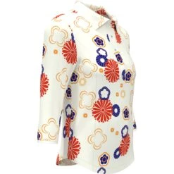 Original Penguin Women's Retro Floral Printed Golf Polo -Sportswear-Original Penguin Womens Retro Floral Printed Golf Polo Original Penguin 3